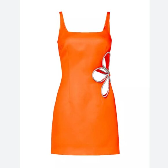 NWT SAU LEE Betty Dress in California Orange - Picture 2 of 7